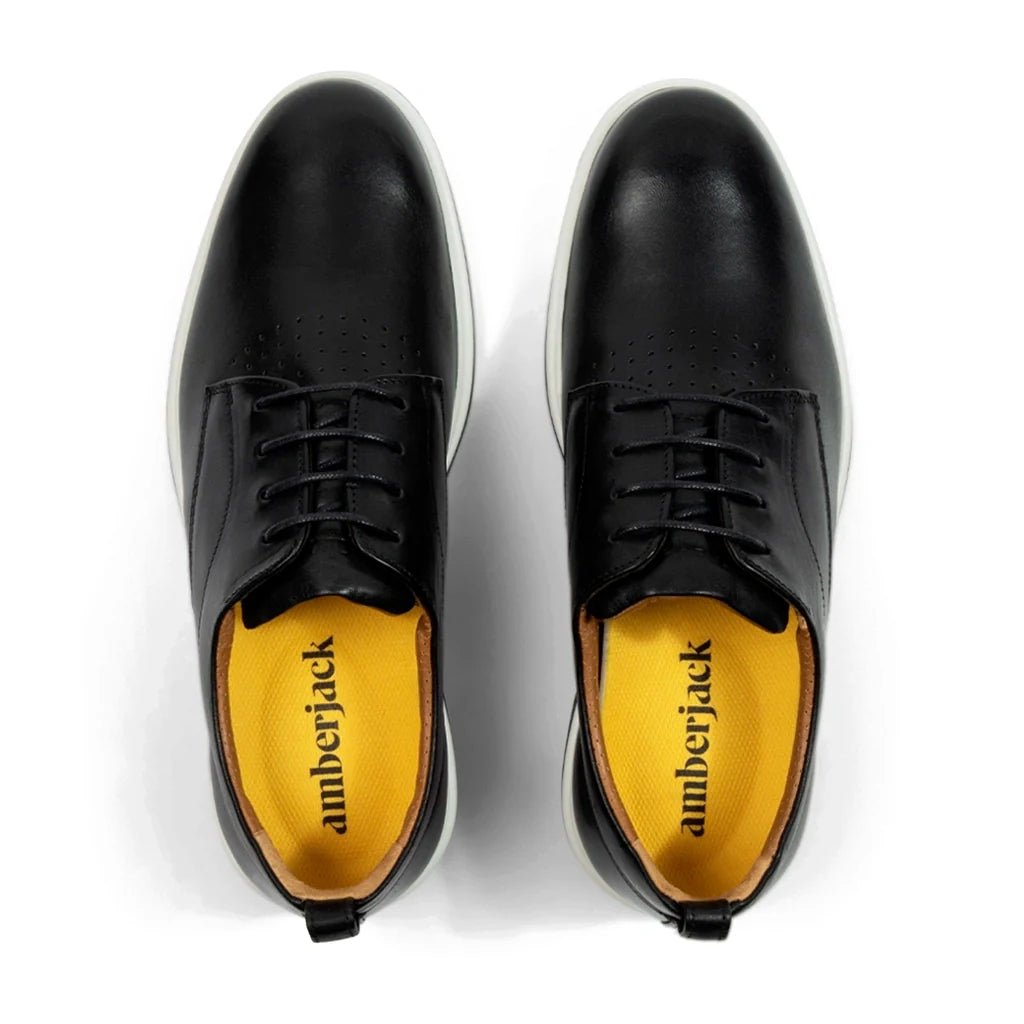 Amberjack The Original Men’S Onyx Leather Men's Dress Shoes by Amberjack – Don't Panic Shoes