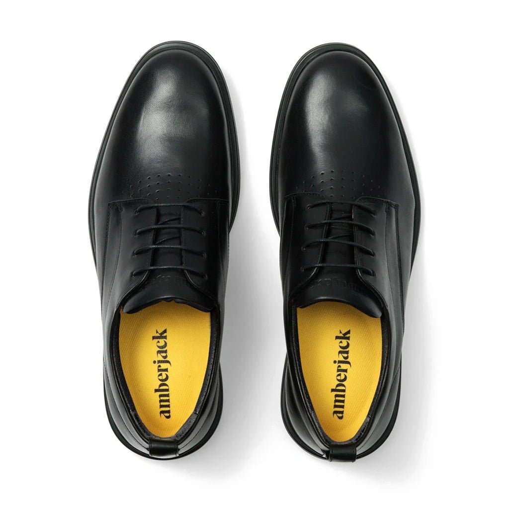 Amberjack The Original Premium Footwear Men's Obsidian Men's Dress Shoes by Amberjack – Don't Panic Shoes