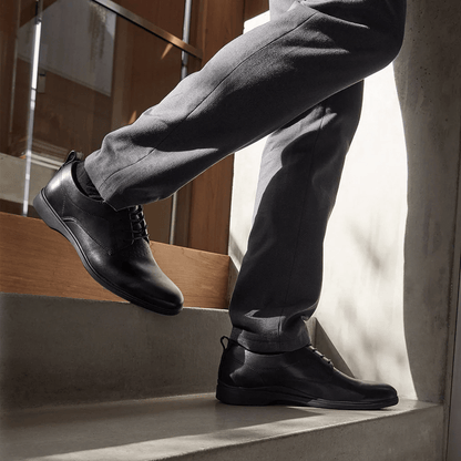 Amberjack The Original Premium Footwear Men's Obsidian Men's Dress Shoes by Amberjack – Don't Panic Shoes