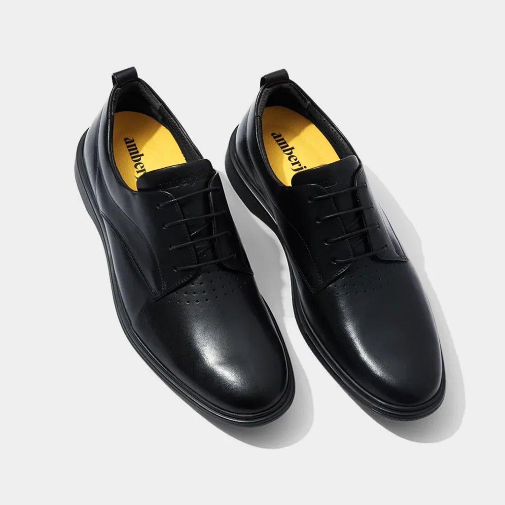 Amberjack The Original Premium Footwear Men's Obsidian Men's Dress Shoes by Amberjack – Don't Panic Shoes