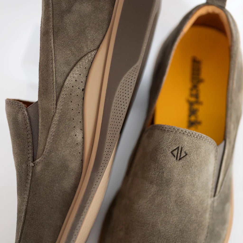 Amberjack The Slip - On Everyday Comfort Men’S Slate Men's Dress Shoes by Amberjack – Don't Panic Shoes