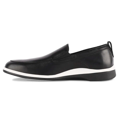 Amberjack The Slip - On Men's Full Grain Leather Onyx Men's Dress Shoes by Amberjack – Don't Panic Shoes
