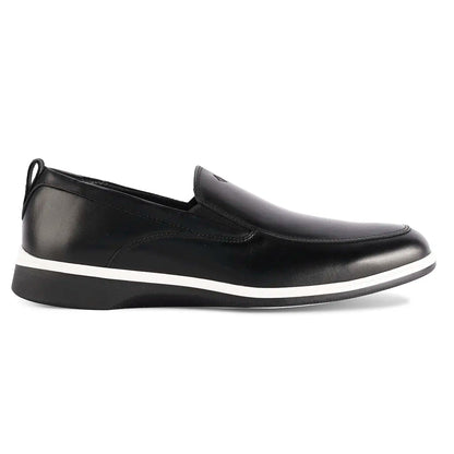Amberjack The Slip - On Men's Full Grain Leather Onyx Men's Dress Shoes by Amberjack – Don't Panic Shoes