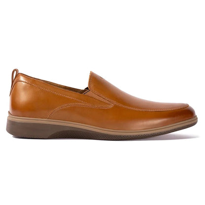 Amberjack The Slip - On Men's Honey Leather Casual Shoes Men's Dress Shoes by Amberjack – Don't Panic Shoes