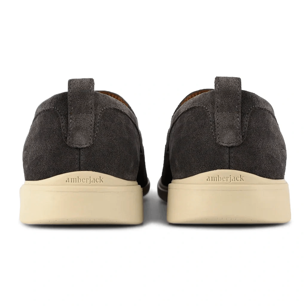 Amberjack The Slip - On Men’S Vegan Leather Carbon Men's Dress Shoes by Amberjack – Don't Panic Shoes