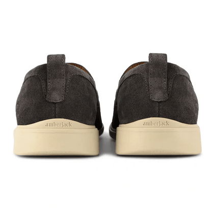 Amberjack The Slip - On Men’S Vegan Leather Carbon Men's Dress Shoes by Amberjack – Don't Panic Shoes