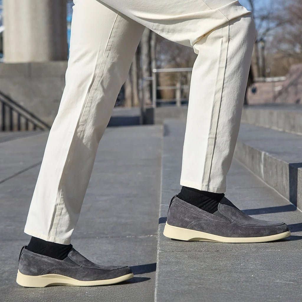 Amberjack The Slip - On Men’S Vegan Leather Carbon Men's Dress Shoes by Amberjack – Don't Panic Shoes