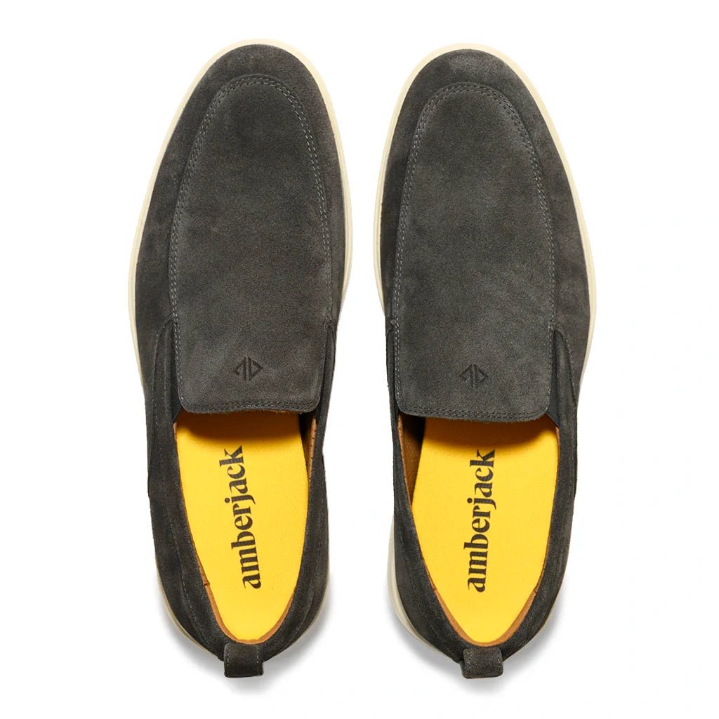 Amberjack The Slip - On Men’S Vegan Leather Carbon Men's Dress Shoes by Amberjack – Don't Panic Shoes