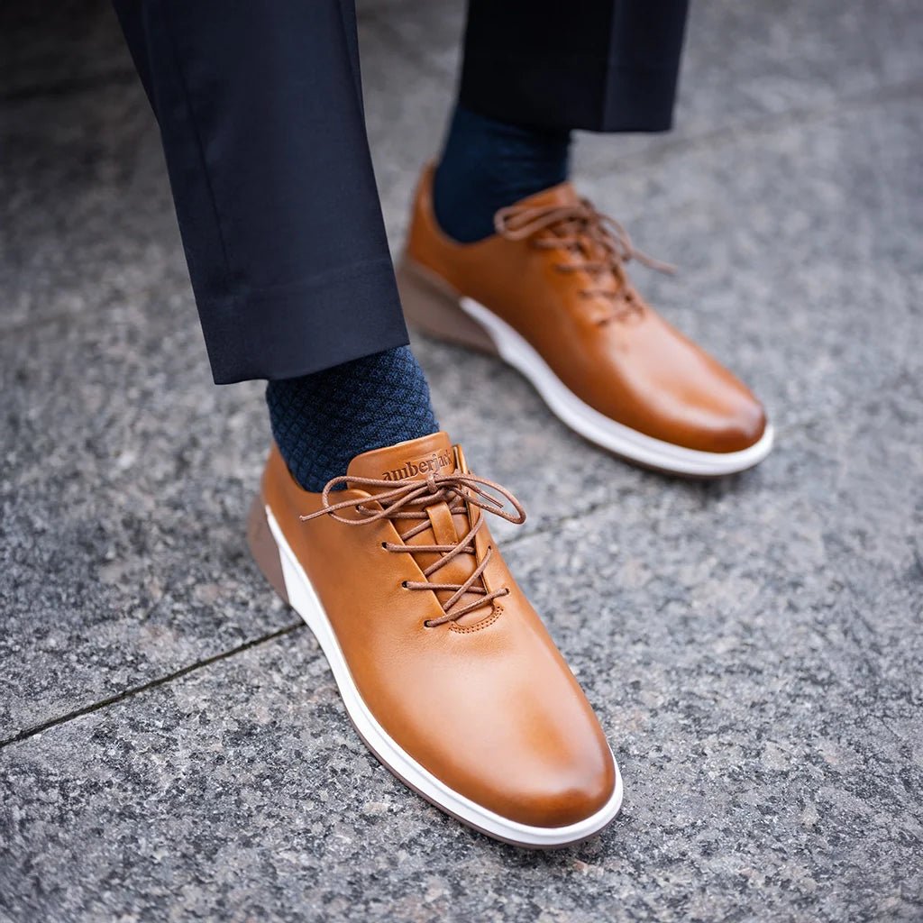 Amberjack Whole Cut Hybrid Classic Shoes Men's Honey Men's Dress Shoes by Amberjack – Don't Panic Shoes