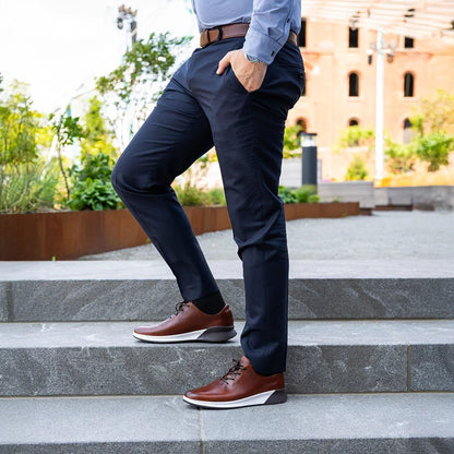 Amberjack Whole Cut Hybrid Footwear Men's Chestnut Men's Dress Shoes by Amberjack – Don't Panic Shoes