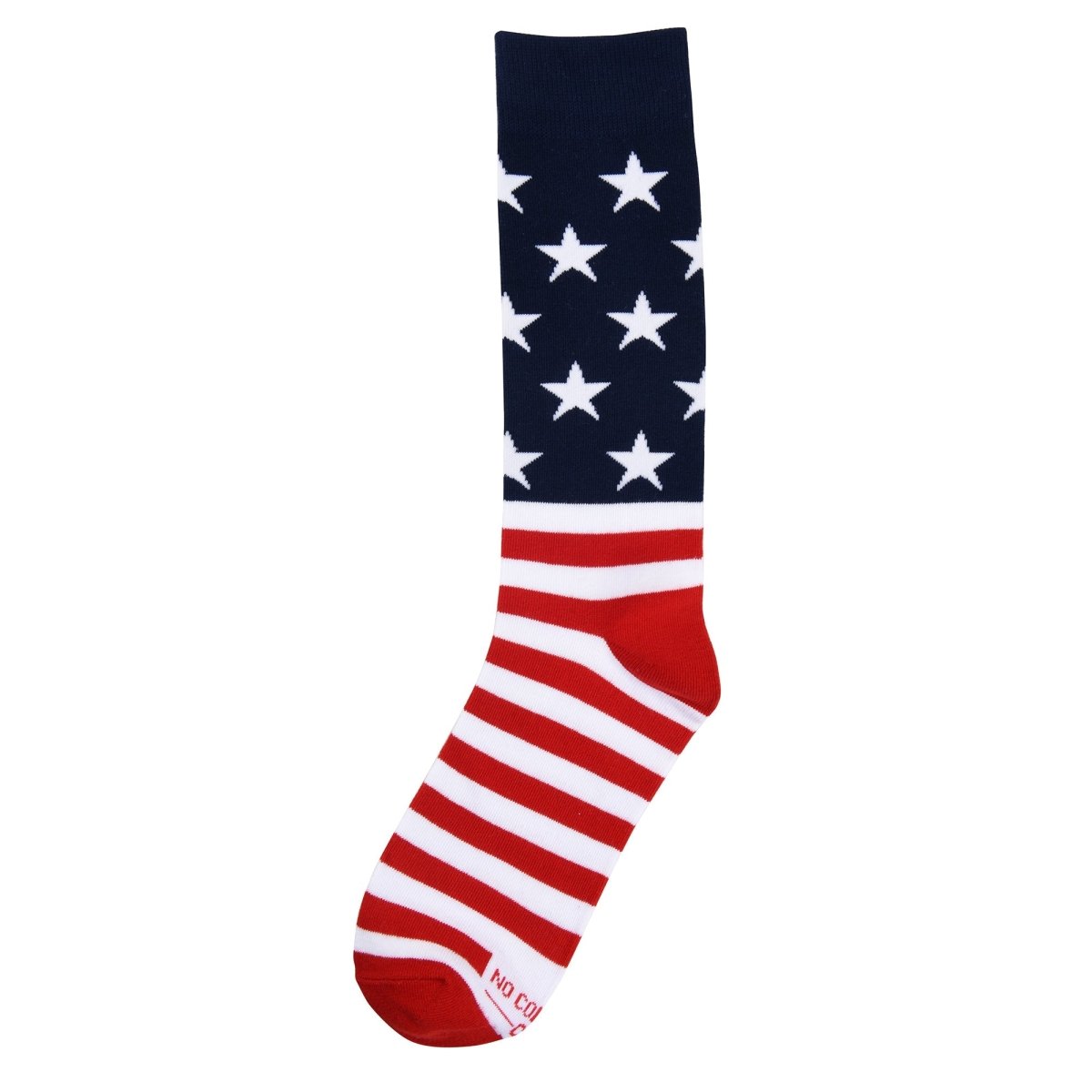 American Flag Socks Red White And Blue Patriotic Fourth Of July Novelty Crew Socks For Adults Socks by No Cold Feet – Don't Panic Shoes