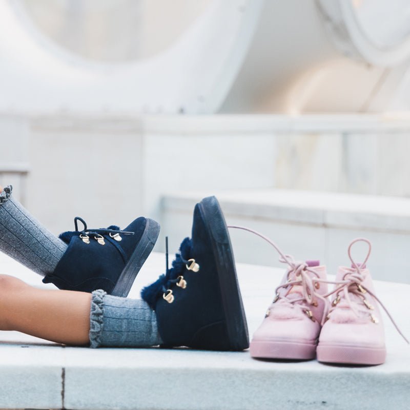 Amy Girls Pink Handcrafted Boot With Non Slip Rubber Sole For School And Special Occasions Seasonal Core Fw by Childrenchic – Don't Panic Shoes