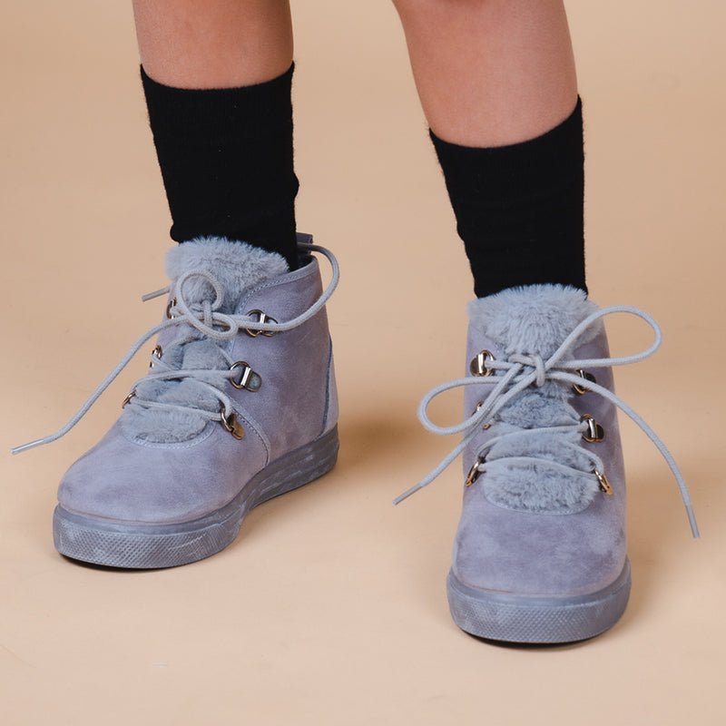 Amy Kids Handcrafted Grey Boot Non Slip Rubber Sole Keep Little Feet Dry And Stylish From School Seasonal Core Fw by Childrenchic – Don't Panic Shoes