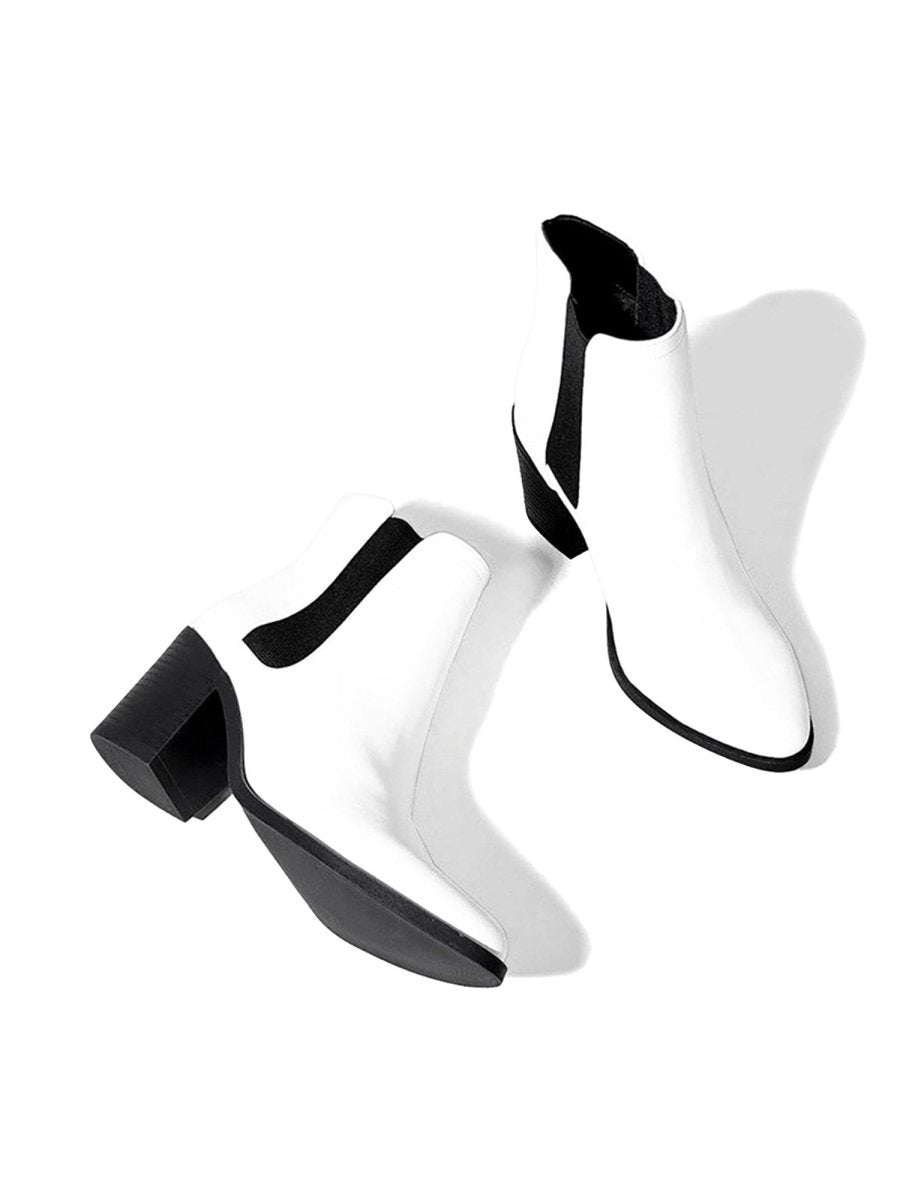 Andi | White Boots by J.Adams – Don't Panic Shoes