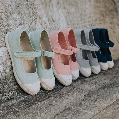 Anita Blush Adjustable Velcro Washable Rubber Captoe Seasonal Core Ss by Childrenchic – Don't Panic Shoes