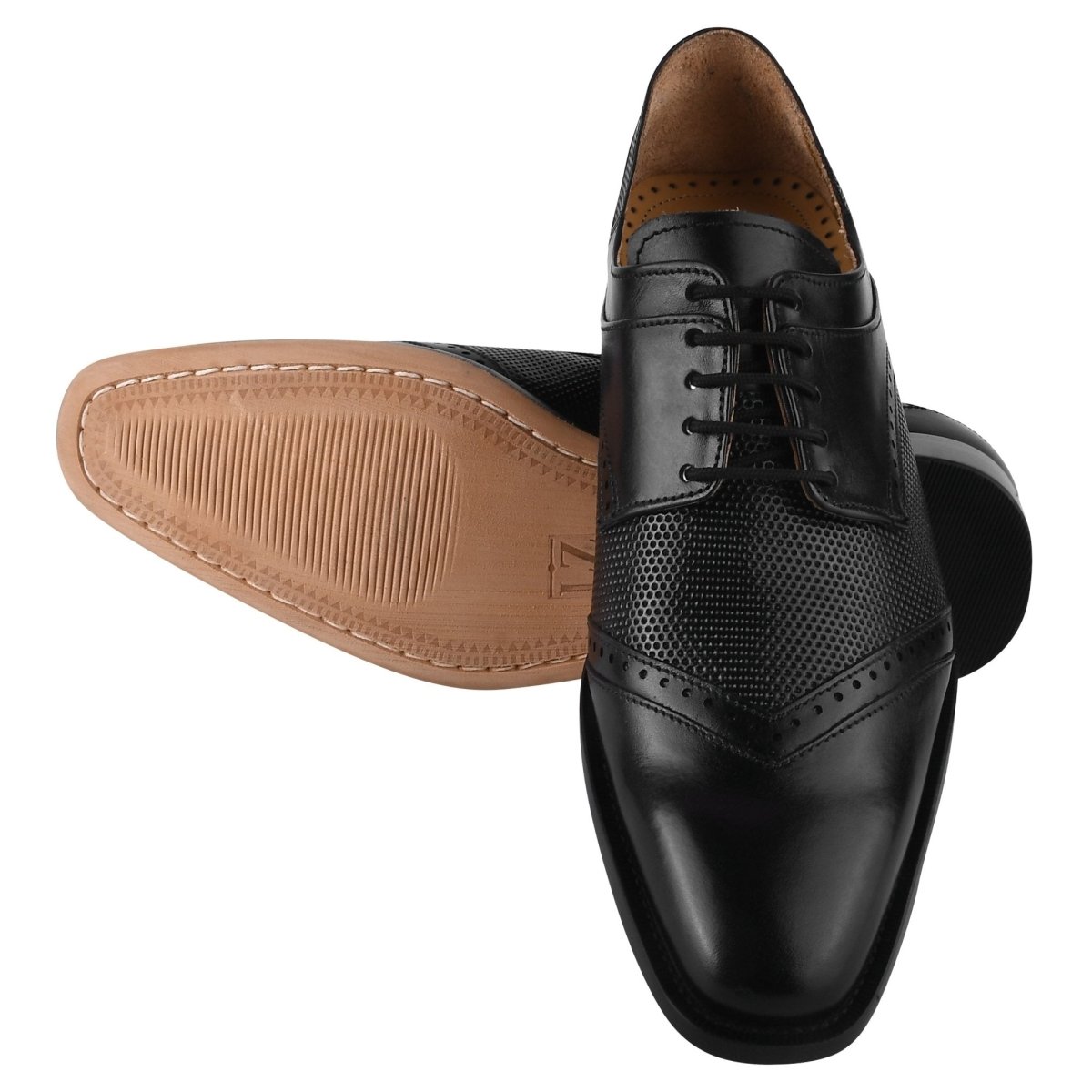 Anthony Genuine Leather Oxford Style Tread Design Dress Shoes Shoes by Libertyzeno – Don't Panic Shoes