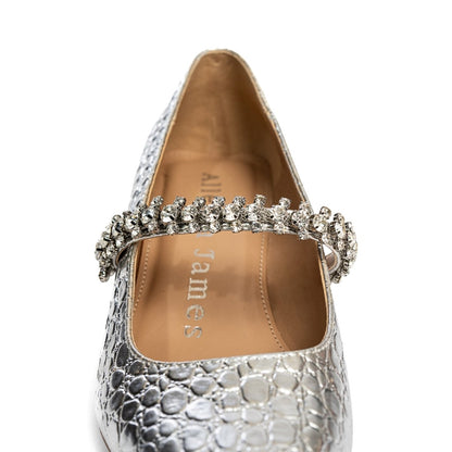 Antonella Embossed Leather Pump Women's Shoes by Allegra James – Don't Panic Shoes