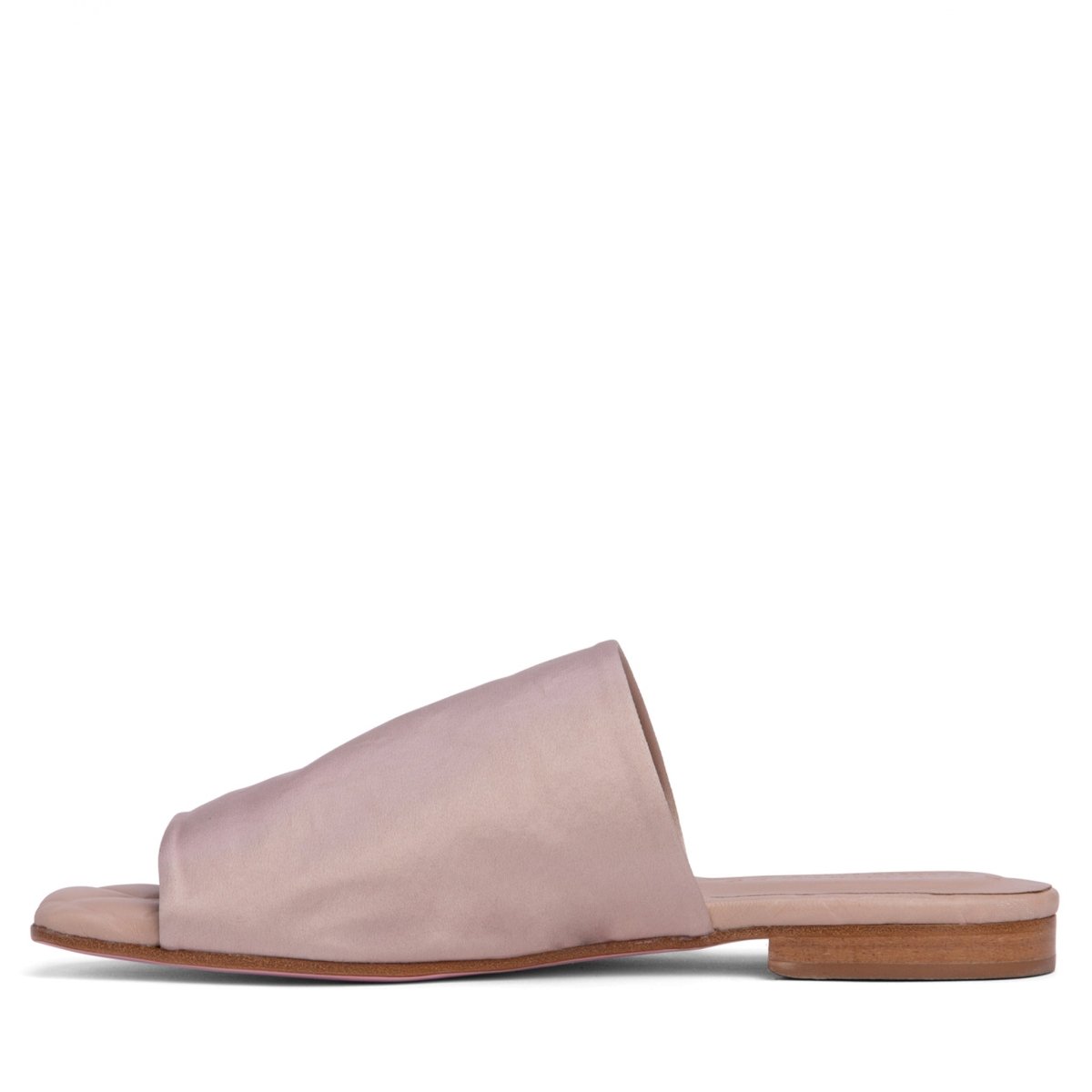 April Stretch Satin Flat Sandal Padded Leather Insole Sandals by Beautiisoles – Don't Panic Shoes