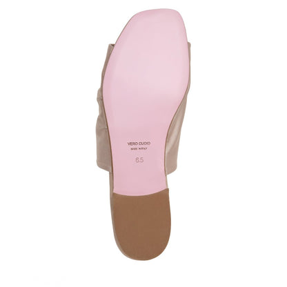 April Stretch Satin Flat Sandal Women’S Leather Insole Sandals by Beautiisoles – Don't Panic Shoes