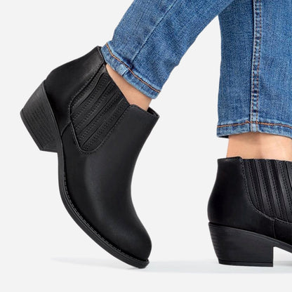 Arlo | Black Booties by J.Adams – Don't Panic Shoes