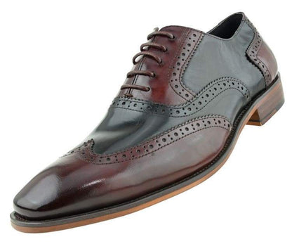 ASher Green Ag100 Burgundy Men’s Dress Shoes Genuine Leather Oxfords by Asher Green – Don't Panic Shoes