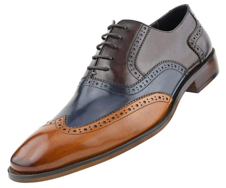ASher Green Ag100 Men’s Genuine Leather Dress Shoes Navy Oxfords by Asher Green – Don't Panic Shoes