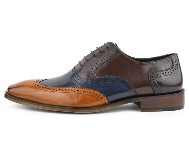 ASher Green Ag100 Men’s Genuine Leather Dress Shoes Navy Oxfords by Asher Green – Don't Panic Shoes