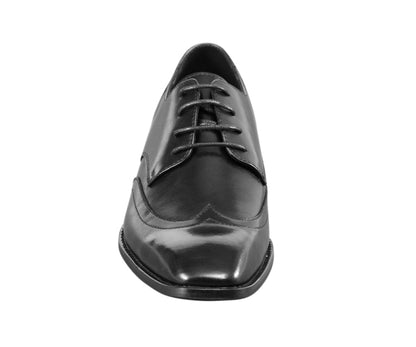 Asher Green Ag112c Elegant Oxford Wingtip Black Leather Shoes For Men Oxfords by Asher Green – Don't Panic Shoes