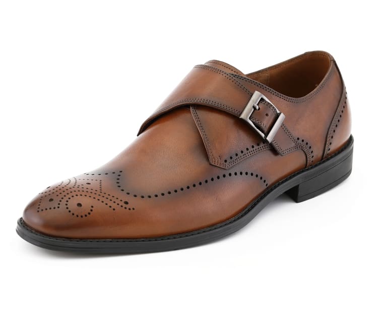 Asher Green Ag1274 Tan Monk Straps by Asher Green – Don't Panic Shoes