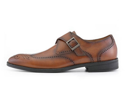 Asher Green Ag1274 Tan Monk Straps by Asher Green – Don't Panic Shoes