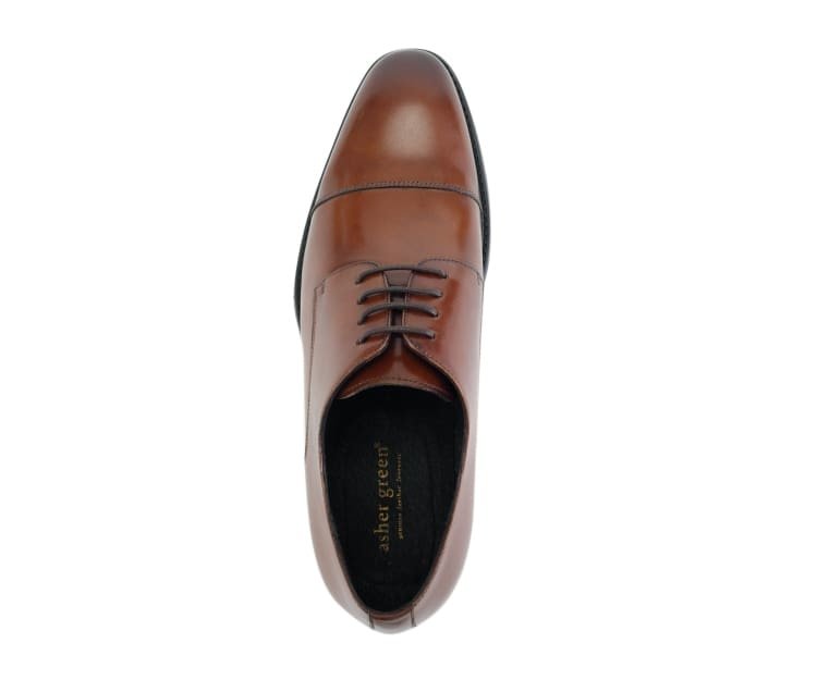 ASher Green Ag1468 Tan Men’s Leather Dress Shoes Oxfords by Asher Green – Don't Panic Shoes