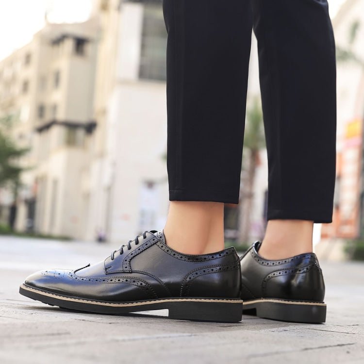 ASher Green Ag1784 Men’s Wingtip Black Genuine Leather Shoes Oxfords by Asher Green – Don't Panic Shoes