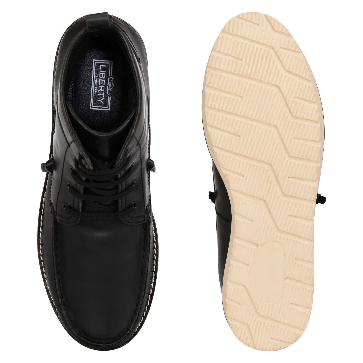 Auda Leather Lace - Up Boots Boots by Libertyzeno – Don't Panic Shoes