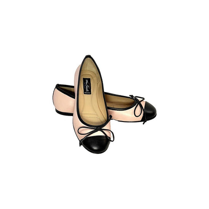 Avely Bow Cap Toe Ballet Flat Women’S Calf Leather Ballet Flats by Mar Soreli – Don't Panic Shoes