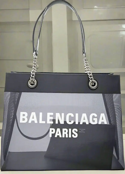 BALENCIAGA Duty Free leather graphic print Shopper Bag – STORE 7994