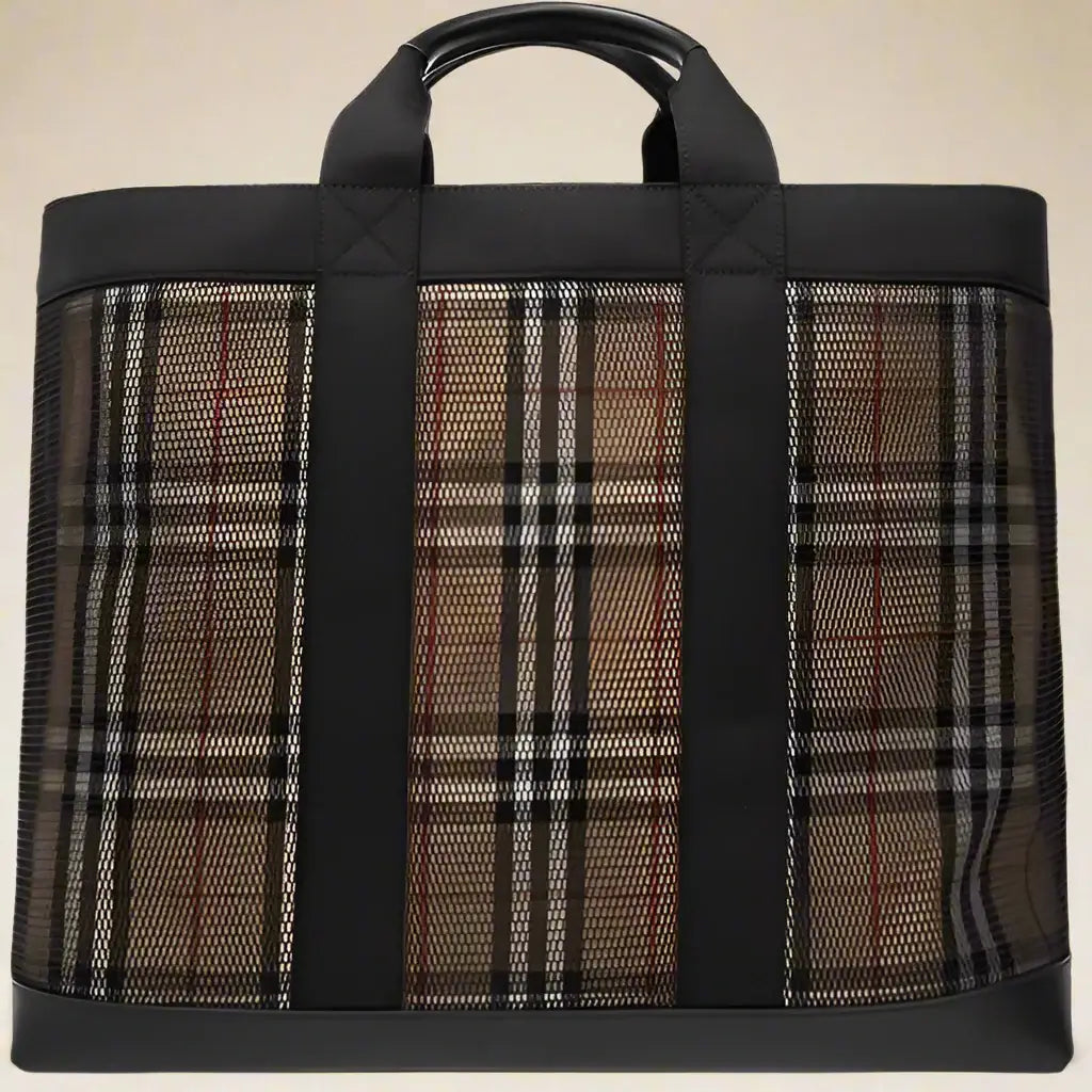 Burberry men's black and brown Ormond Shopper Bag