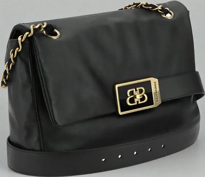 Balenciaga Modu Flap Shoulder Bag Black