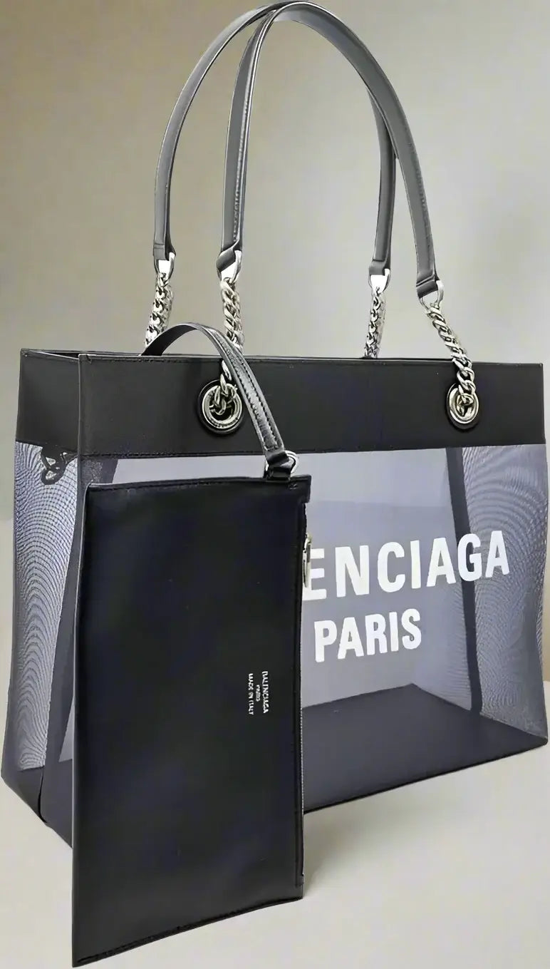 BALENCIAGA Duty Free leather graphic print Shopper Bag – STORE 7994