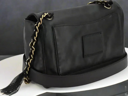 Balenciaga Modu Flap Shoulder Bag Black