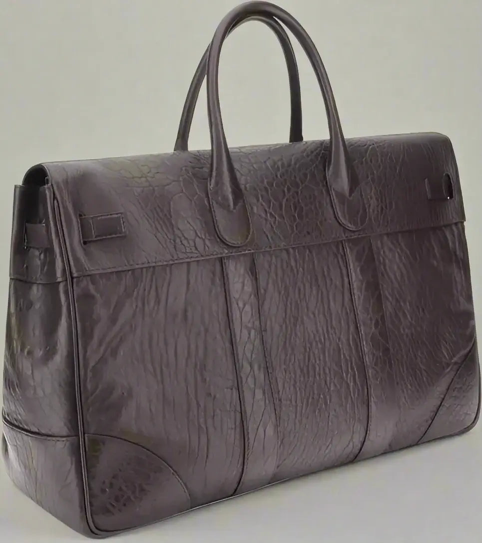 Brunello Cucinelli  men's brown leather Country Travel Bag