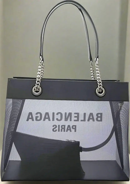 BALENCIAGA Duty Free leather graphic print Shopper Bag – STORE 7994