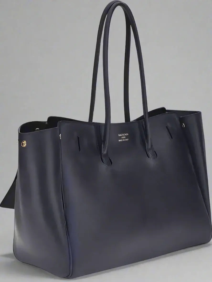 Balenciaga Bel Air Womens Leather Navy Shoulder Bag