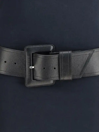 BALENCIAGA navy blue belted T-Shirt Dress