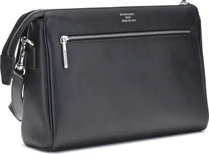 BALENCIAGA black leather Bel Air small Shoulder Bag