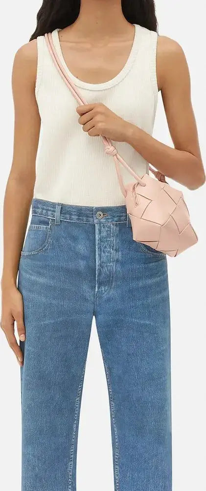 Bottega Veneta Pink Mini Cassette Camera Bag | STORE 7994