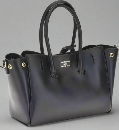BALENCIAGA black leather Bel Air mini Handbag