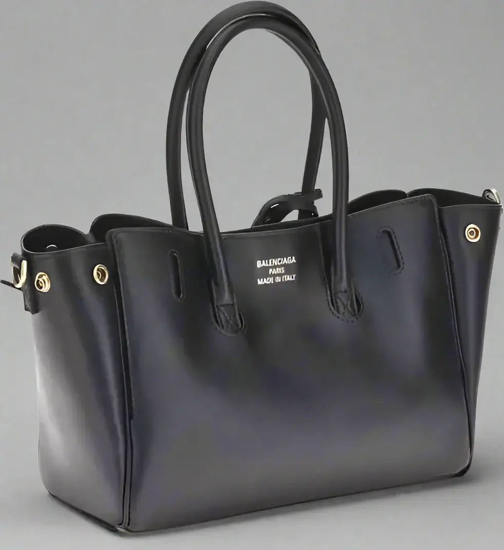 BALENCIAGA black leather Bel Air mini Handbag