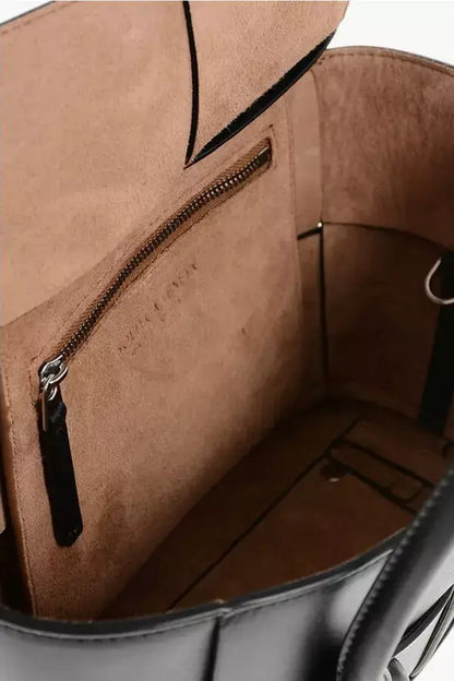 Bottega Veneta Intreccio Handbag Leather Black P688720