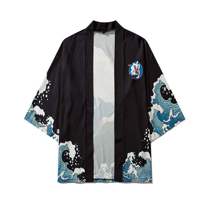 Niepce YC6312 Crane Hunter Kimono