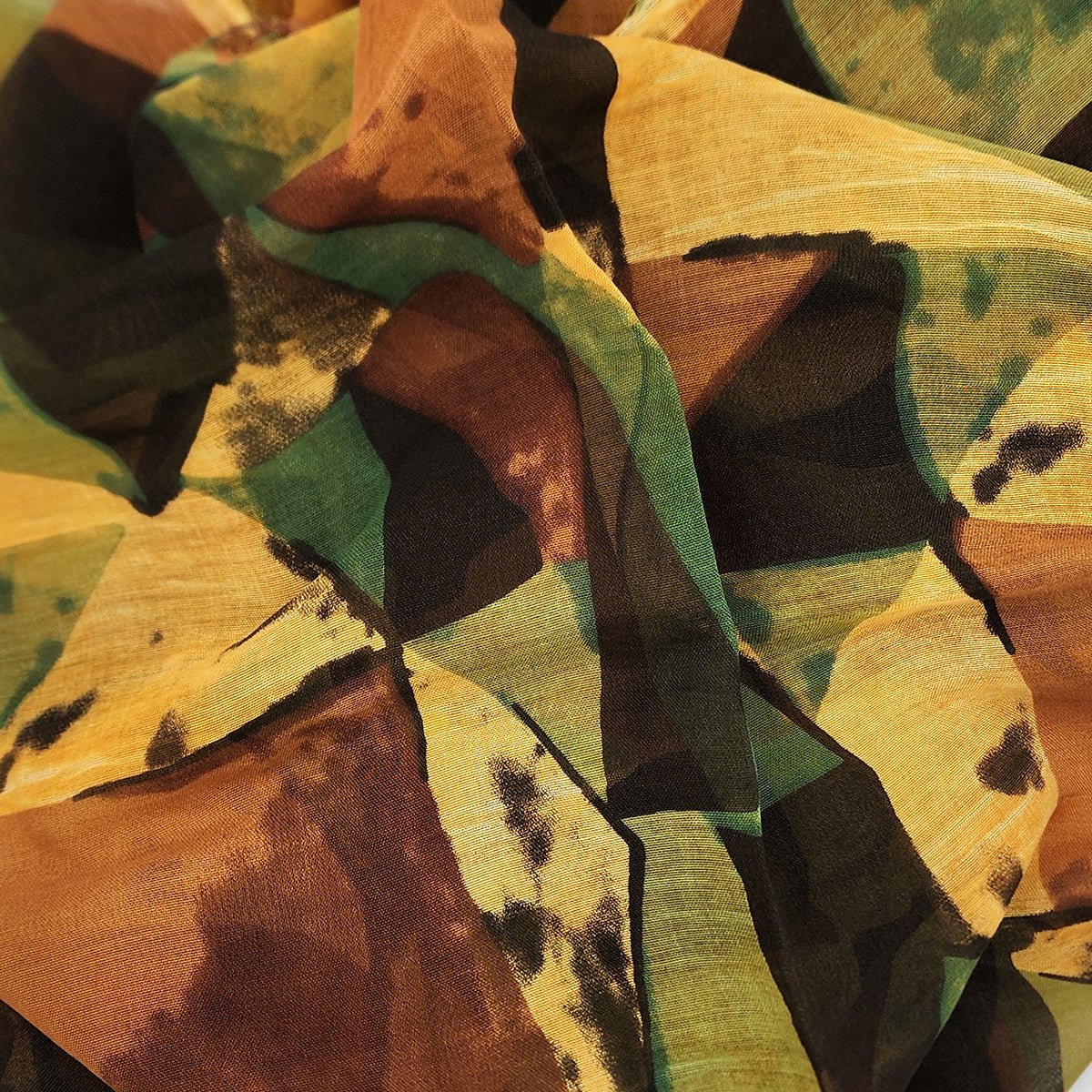 Balla Ocra 39 Bamboo Fiber Yellow Italian Craft Pattern Bamboo Scarves by Mar Soreli – Don't Panic Shoes